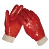 Werkhandschoen PVC rood