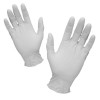 Disposable handschoenen vinyl, poedervrij wit 